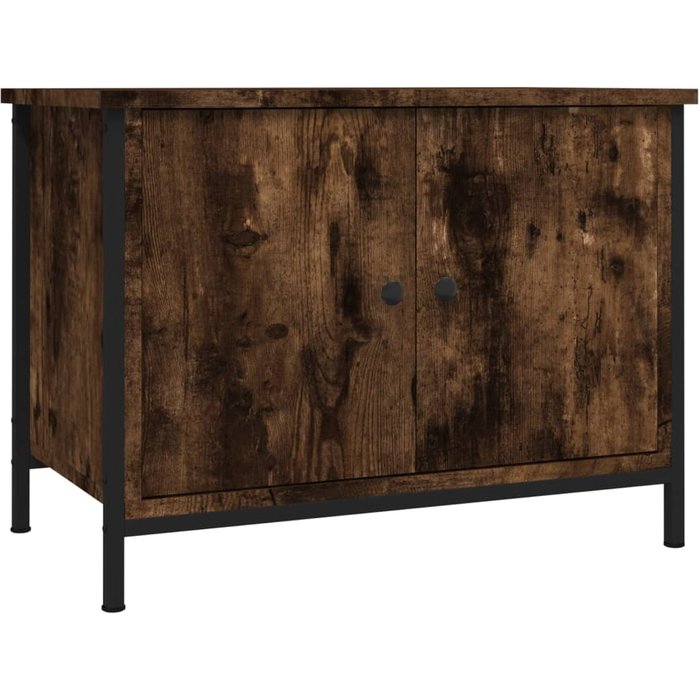 Mueble tv con puertas roble sonoma 60x35x45cm madera contrachapada