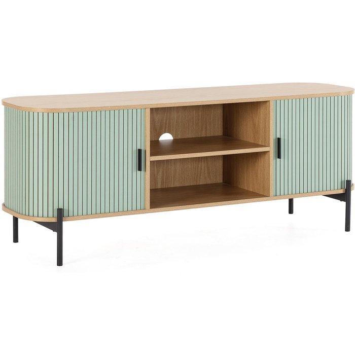 Mueble tv mónaco 2 puertas color azul