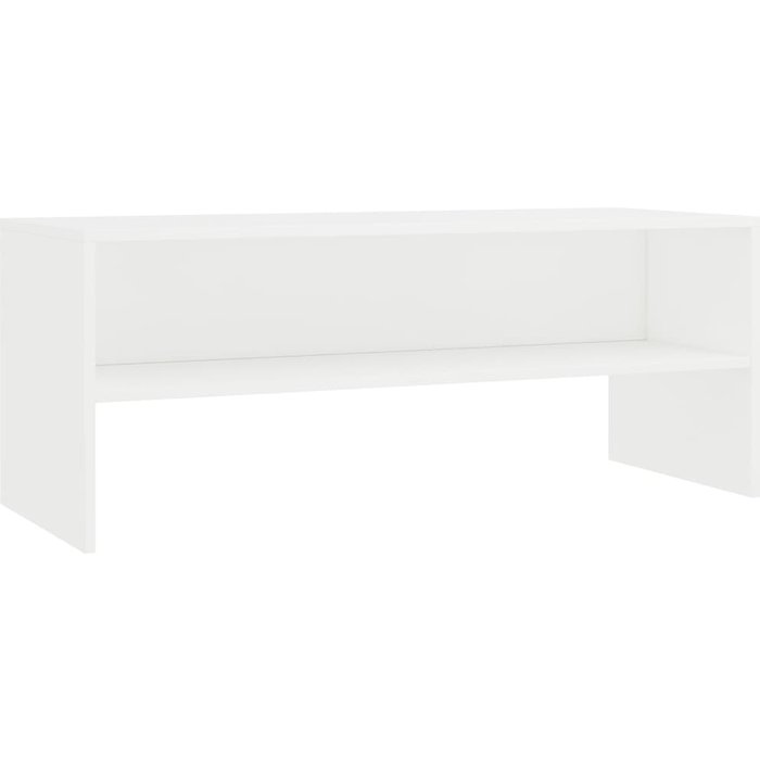 Mueble tv blanco de aglomerado 100 x 40 x 40 cm