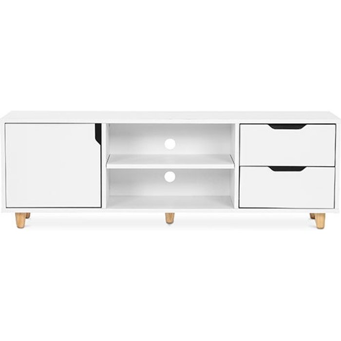 Mueble tv de madera - diseño escandinavo - wiam