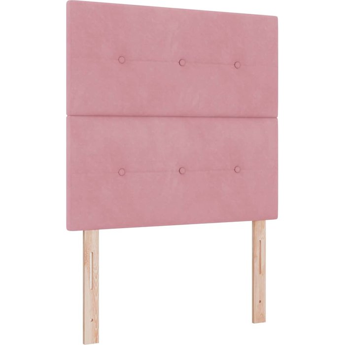 Cabecero cama - mueble cabecero rosa 100 cm terciopelo