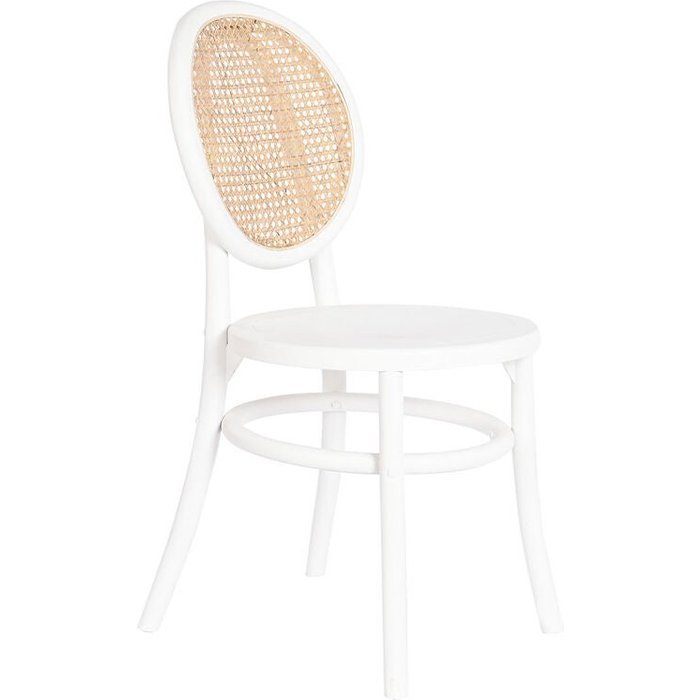 Silla dkd home decor 43 x 50 x 89 cm natural negro blanco ratán