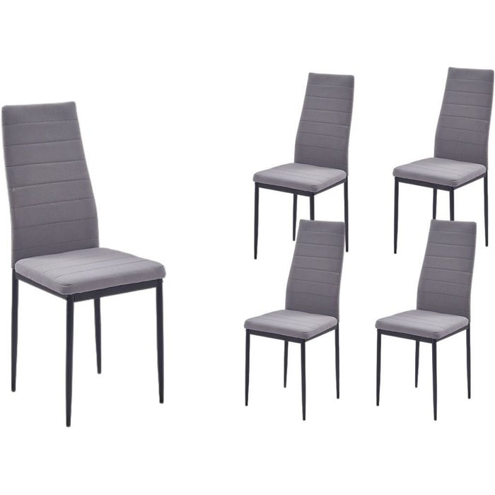 Pack 4 sillas salón yuri gris