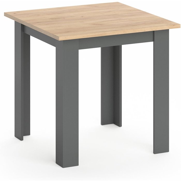 Vicco mesa de comedor karlos, roble dorado, 80 x 80 cm