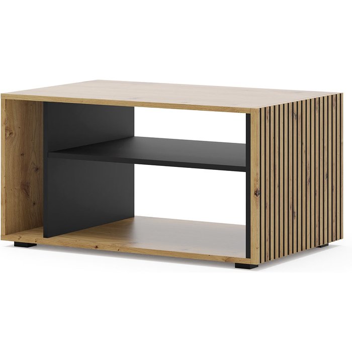 Mesa de centro 88 cm nera madera y negro