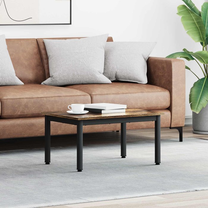 Maison exclusive - mesa de café roble humo 70 x 50 x 36 cm madera de ingeniería