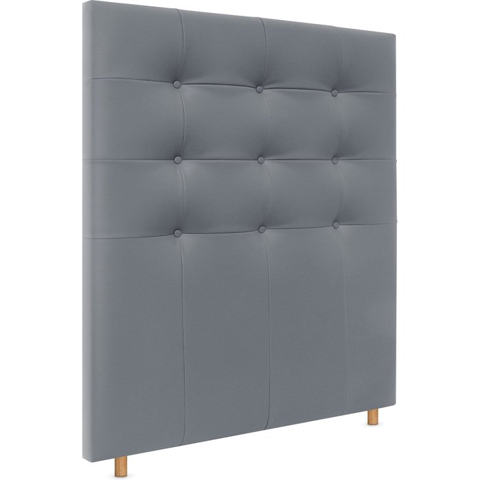 Dhome cabecero de polipiel capitoné hasta el suelo 105x120cm camas 105 - gris