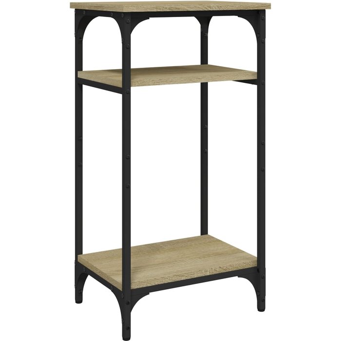 Mesa auxiliar madera contrachapada roble sonoma 40x30x75 cm - comfortxl