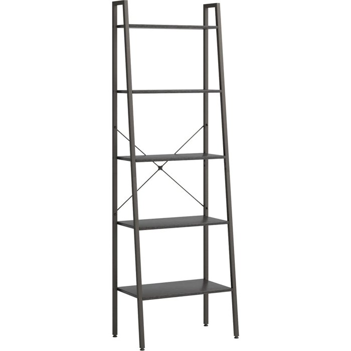 Estantería de pie 5 baldas negra 56x35x174 cm – comfortxl