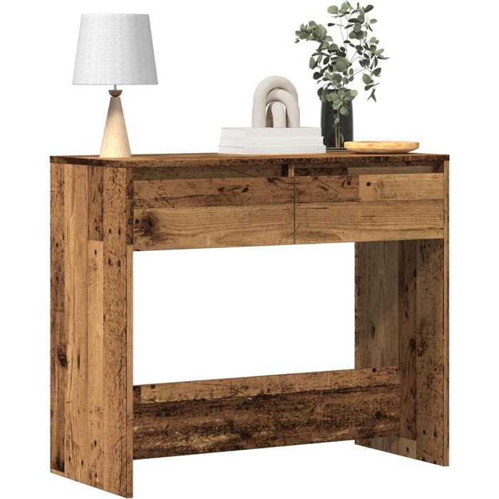 Mesa consola madera ingeniería madera envejecida 89x41x76,5 cm