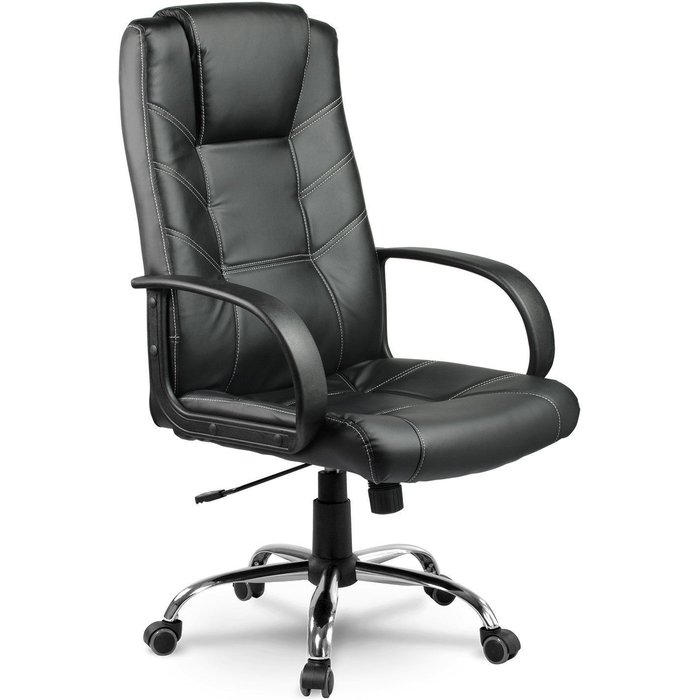 Silla de oficina ergonómica de cuero