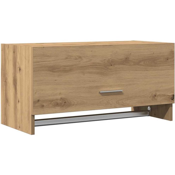 Armario de madera de ingeniería roble artesanal 70x32,5x35 cm - comfortxl