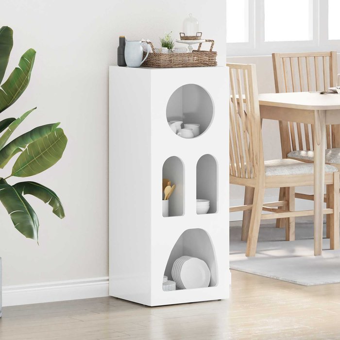 Maison exclusive - aparador brillante 40 x 35 x 100.5 cm madera de ingeniería