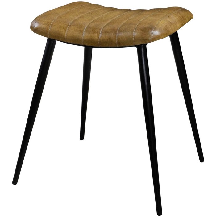 Taburete de piel de camello acolchada - bidar