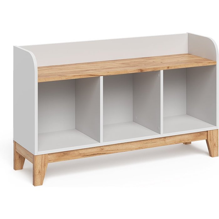 Vitalispa banco infantil malia, blanco/artesano, 107.2 x 63.8 cm