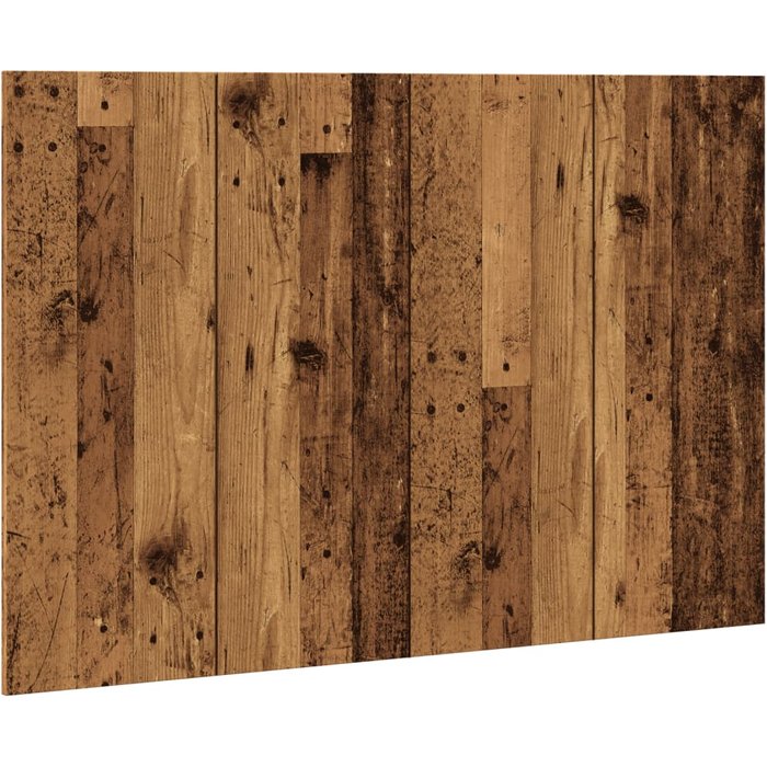 Cabecero de cama - mueble cabecero madera de ingeniería envejecida 120x1,5x80 cm