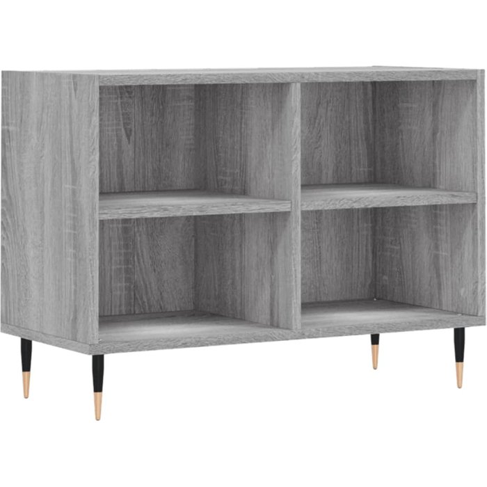 Mueble tv de madera laminada gris sonoma 69,5x30x50 cm - comfortxl