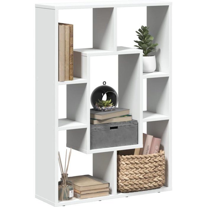 Librería blanca de madera contrachapada 63x20x90 cm