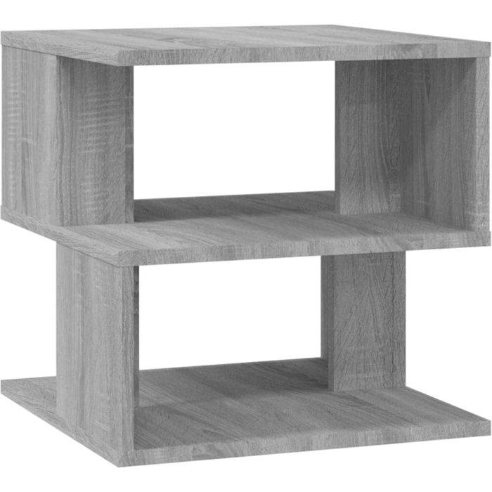 Mesa auxiliar de madera contrachapada gris sonoma 40x40x40 cm