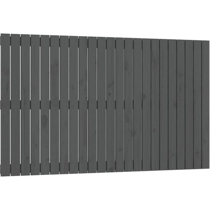 Cabecero de cama de pared madera maciza pino gris 147x3x90 cm - comfortxl