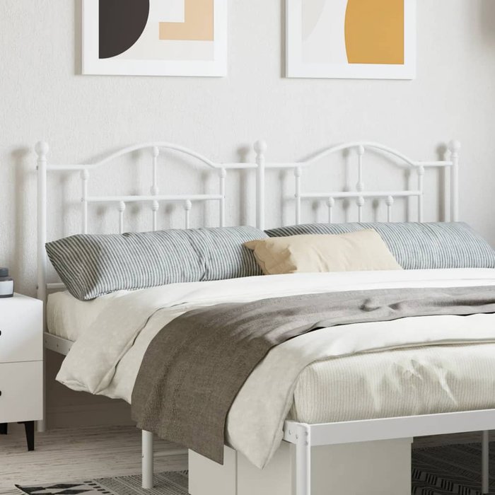Cabecero,cabecero de cama,panel de cabecera de metal blanco 180 cm cfw35832