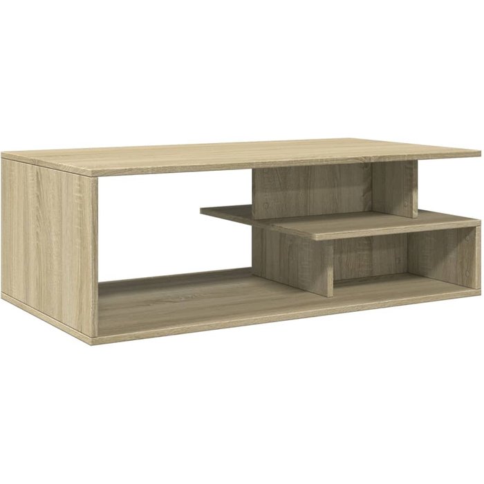 Mesa de centro madera de ingeniería roble sonoma 102x55x35 cm