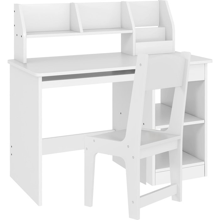Escritorio infantil zonekiz mdf blanco 90x45x90 cm