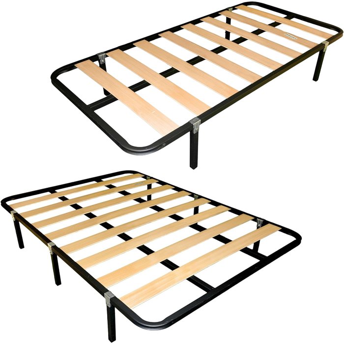 Somier de láminas 30x30 mm conjunto 150x190+90x190 cm (con patas)