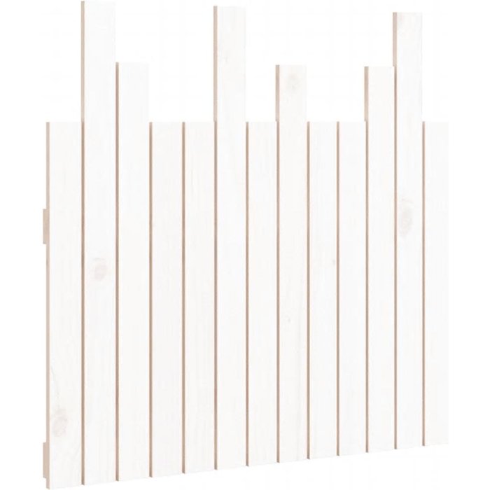 Cabecero de cama - mueble cabecero pared madera maciza pino blanco 82,5x3x80 cm
