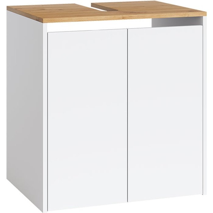 Vicco mueble bajo lavabo viktor, blanco/artesano, 60.2 x 65 cm