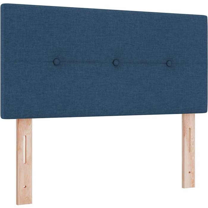 Cabecero led acolchado azul de 90 cm de