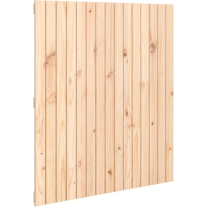 Cabecero de cama - mueble cabecero de pared madera maciza de pino 95,5x3x110 cm