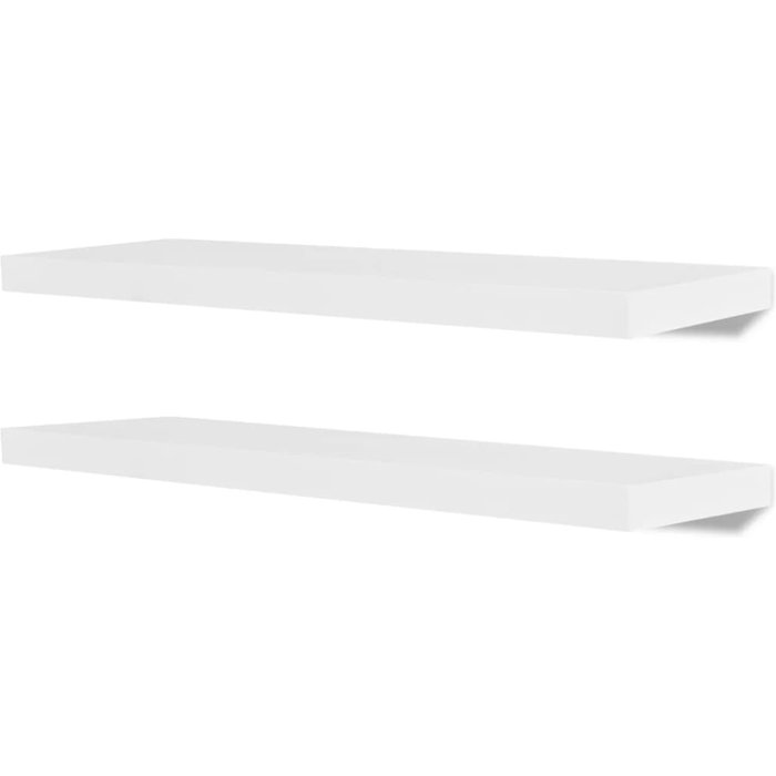 Estantes de pared 4 unidades blanco 80 cm- comfortxl