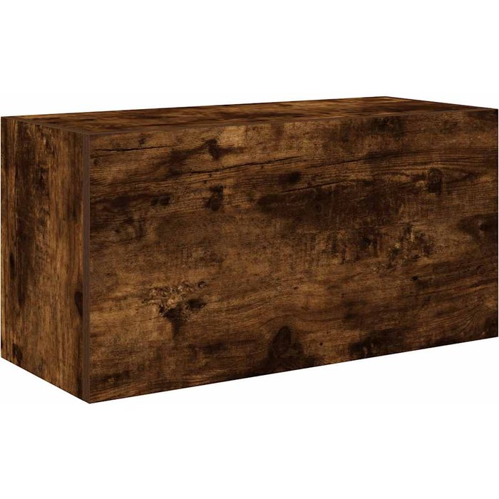Mueble de pared ba?o madera ingeniería roble ahumado 60x25x30cm- comfortxl