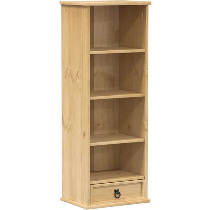 Estantería de cds corona madera maciza de pino 40x30x110 cm – comfortxl