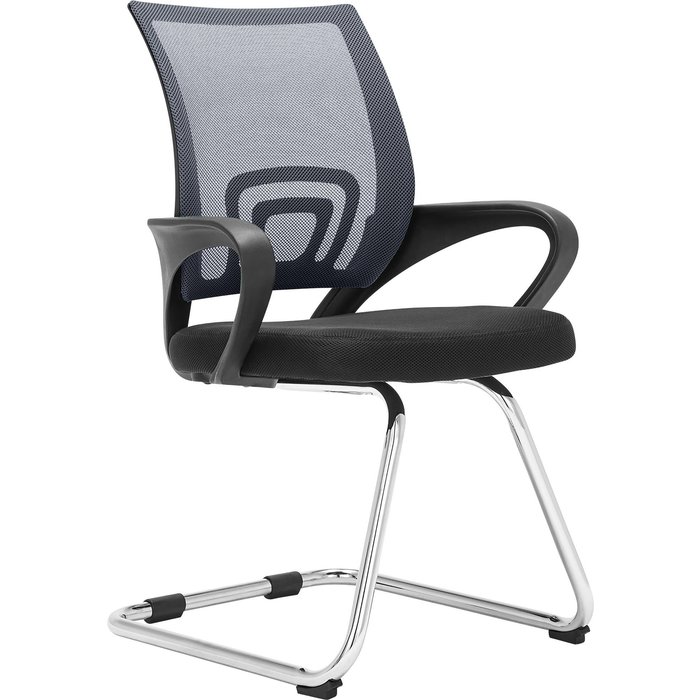 Silla de visita gris eureka