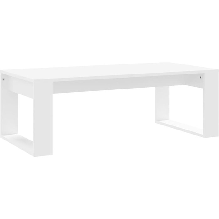 Mesa de centro madera de ingeniería blanco 102x50x35 cm - comfortxl