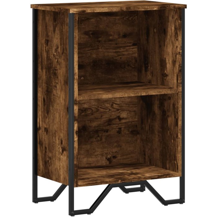 Estantería madera de ingeniería roble ahumado 50x31x74,5 cm – comfortxl