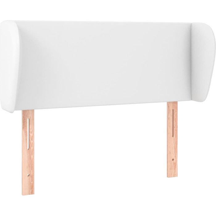 Cabecero de cuero sintético blanco 93x23x78/88 cm - comfortxl