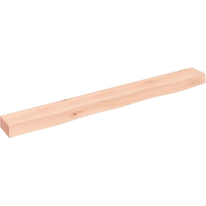 Estante de pared 100x10x6 cm madera maciza de roble sin tratar