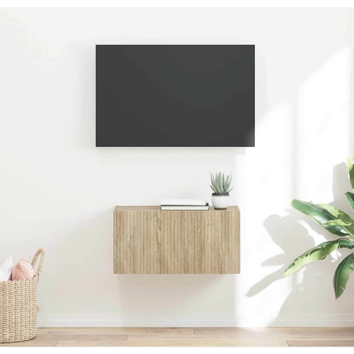 Mueble de tv de pared sonoma, 60 x 31 x 29,5 cm, madera de ingeniería