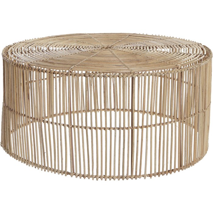 Mesa centro ratan 56x56x26 natural