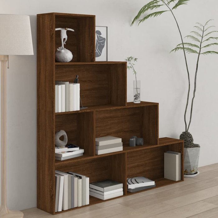 Librería roble marrón 155x24x160 cm