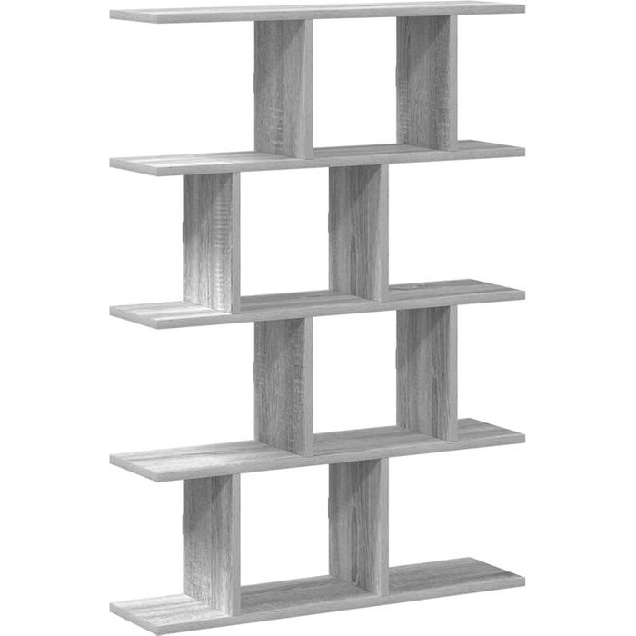 Estante de pared cúbico de 12 compartimentos en madera gris sonoma