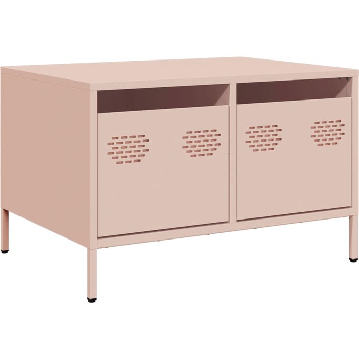 Mueble para tv acero laminado en frío rosa 68x50x43,5 cm - comfortxl
