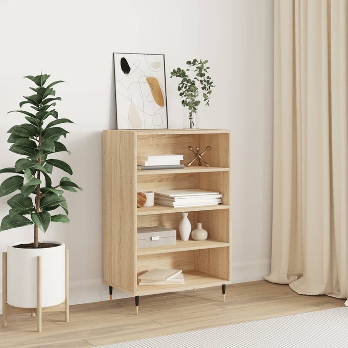 Maison exclusive - aparador alto madera de ingeniería roble sonoma 57x35x90 cm
