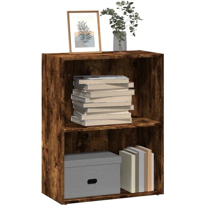 Maison exclusive - estantería madera de ingeniería roble ahumado 60x30x77 cm