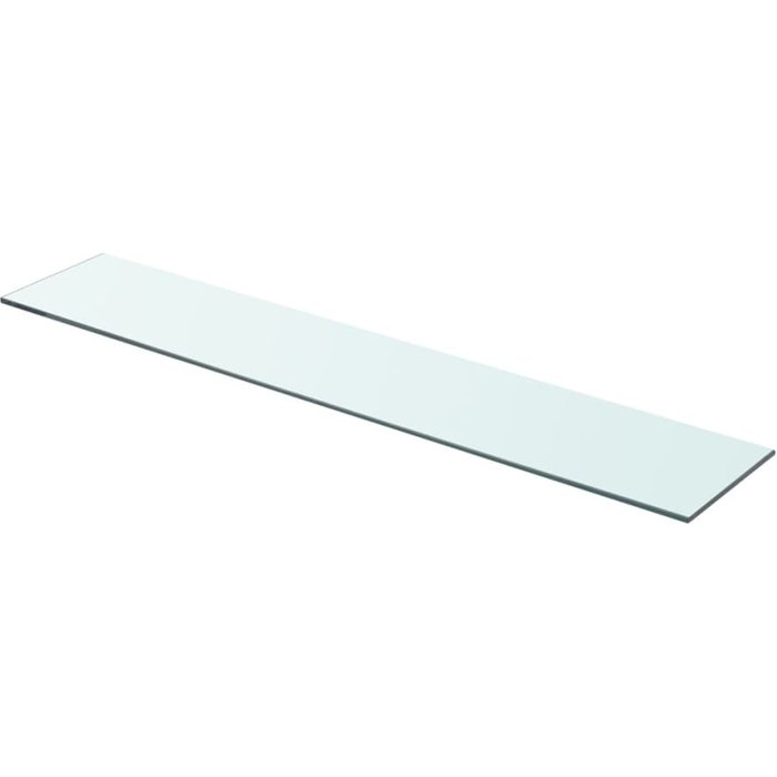 Estantes 2 unidades panel de vidrio transparente 80x15 cm - comfortxl