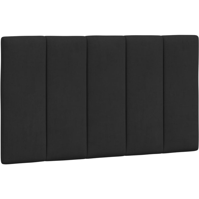 Cabecero de cama acolchado terciopelo negro 90 cm - comfortxl