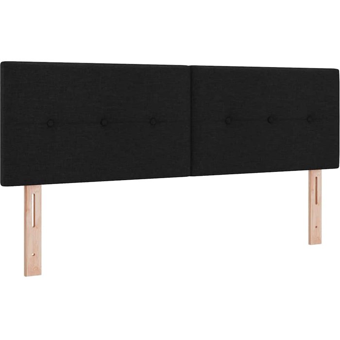 Cabecero led negro de , tapizado de 72 cm en tela